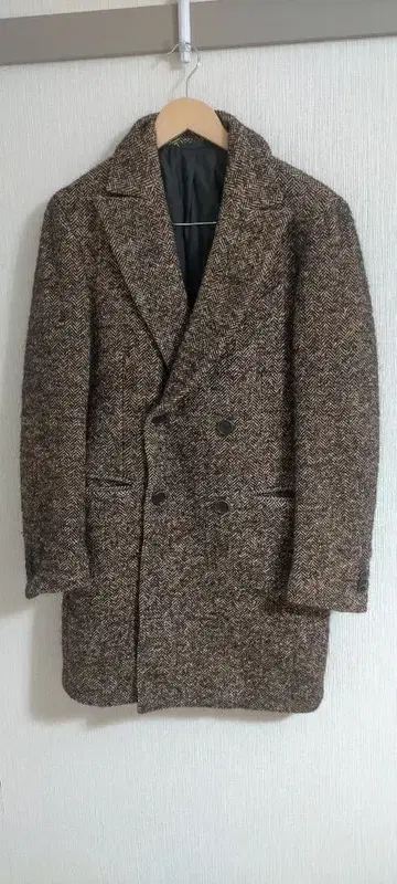 새상품급 엘리코 포르미콜라 더블 브레스트 체스터 코트 44