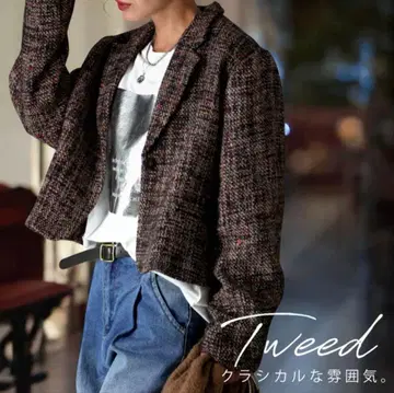 [ 새상품 ] 트위드 자켓 사이즈 F