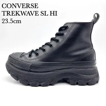 [ 새상품급 ] 컨버스 트렉 웨이브 SL HI 블랙 가죽 통굽 23.5
