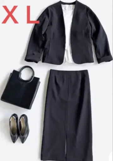 haco! 하코 스커트 수트 포멀 네이비