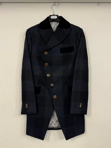 Vivianne Westwood 체크 무늬 남성용 코트