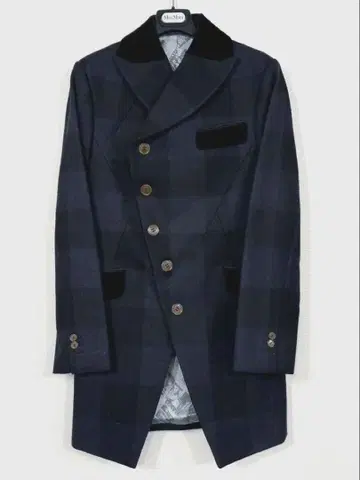 Vivianne Westwood 체크 무늬 남성용 코트