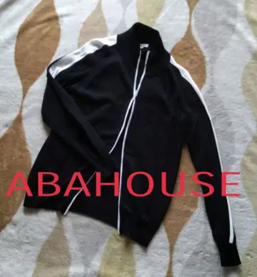 ABAHOUSE vintage 트랙 자켓 더블 지퍼 블랙