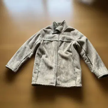 베이지 플리스 자켓 집업