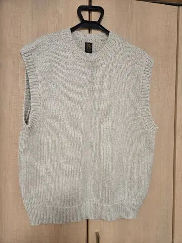 BATONER 알파카 혼 울 니트 베스트