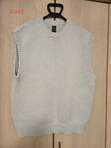 BATONER 알파카 혼 울 니트 베스트