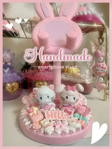 핸드메이드 스마트폰 스탠드 토끼
