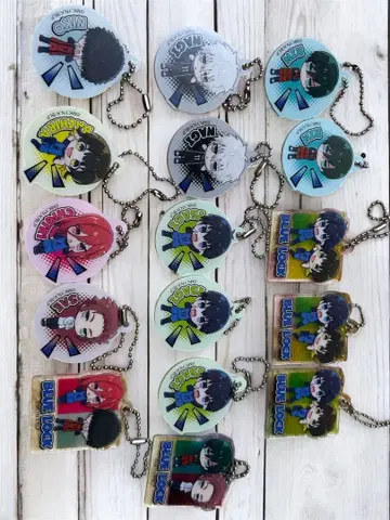 *.블루 록 아크릴 키링 세트 16개