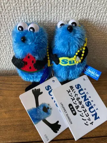 퍼펫 스스 봉제 인형 마스코트 스스 & 논논 su 수박