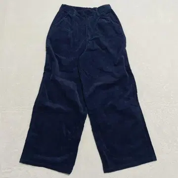 백 코듀로이 와이드 팬츠 하이웨스트 아메카지 스트릿 L