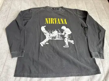 WIND AND SEA NIRVANA 롱T 차콜