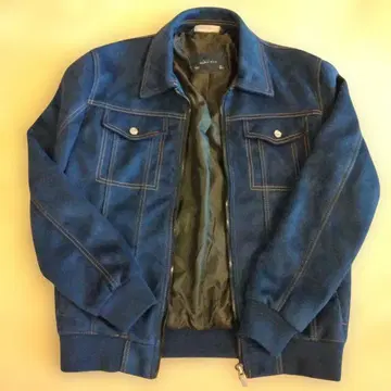 다크 블루 스웨이드풍 블루종