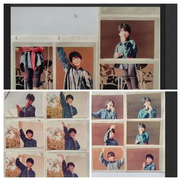 호리치에미 사진 20장 세트 청록색 체크 의상 쇼와 아이돌