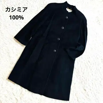 캐시미어 100% 코트 블랙 여성용 코트