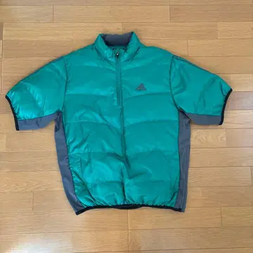 adidas 그린 반팔 다운 M