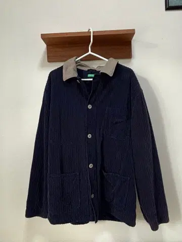 네이비 코듀로이 자켓 베네통