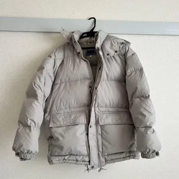 BISCOE 후드 부착 다운 자켓 그레이 사이즈 F