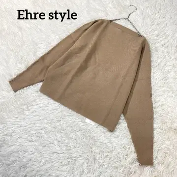 새상품 에이치스타일 긴팔 풀오버 상의 리브 브라운 2320