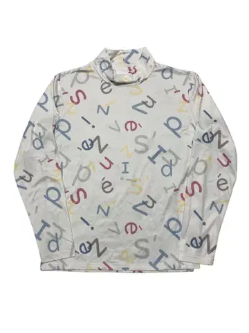 SAMBLOGE 화이트 모크넥 셔츠 골프 언더웨어 속기모