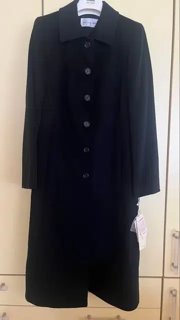 캐시미어 블랙 롱 코트