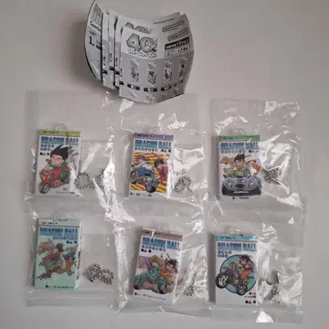 드래곤볼 40th 코믹스 참 컬렉션 키링 6개