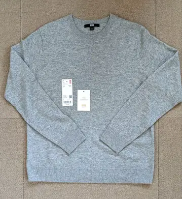 새상품 유니클로 UNIQLO 캐시미어 100% 스웨터 L 사이즈