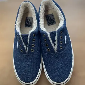 VANS 보아 스니커즈 네이비 컬러 데님 24cm