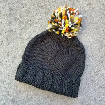 니트 모자 unknown 구제 의류 비니 모자 꽁지