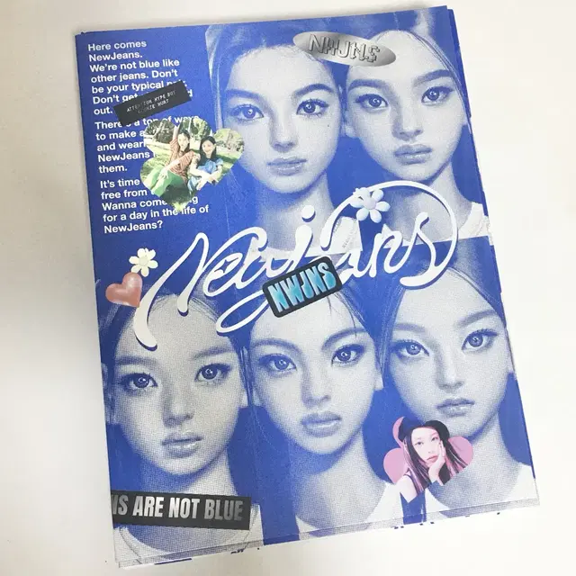 (반택비포함) 뉴진스 1집앨범 블루북 단체버전