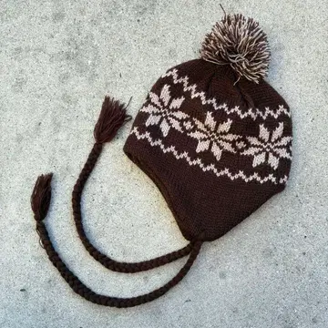 니트 모자 unknown 구제 의류 비니 모자 꽁지