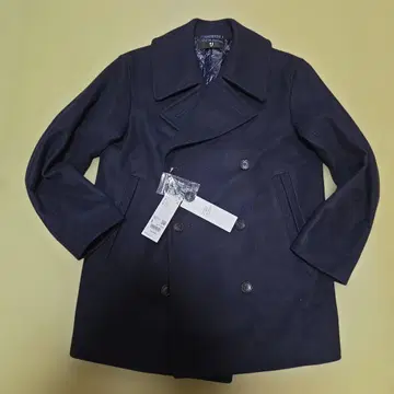 미사용품 유니클로 +J 오버 사이즈 P 코트 사이즈 S 다크 네이비