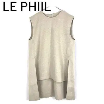 루피 LE PHIIL 지레 베스트 풀오버 코트 원단 베이지