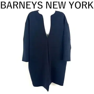 바니스뉴욕 BARNEYS 노카라 코트 네이비