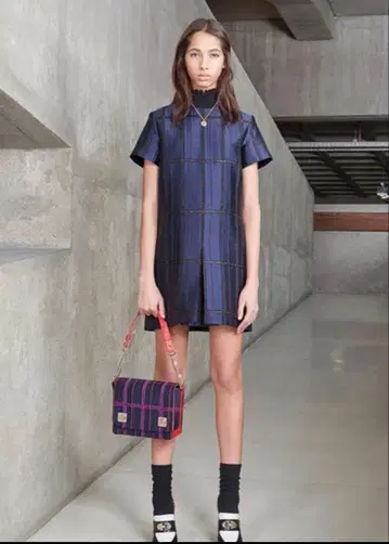 칼벤 원피스 체크 34