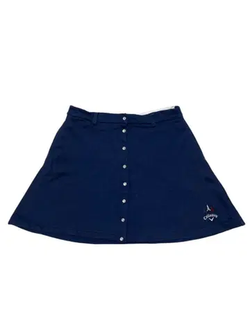 캘러웨이 네이비 플레어 스커트 속기모 골프 이너 팬츠 없음