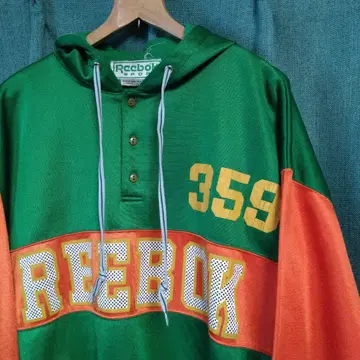빈티지 Reebok 리복 비타민 컬러 후드티 359 그린 오렌지 L