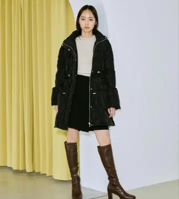 시착만 한 상품 2Way 후드 허리 마크 다운 질 바이 질 스튜어트