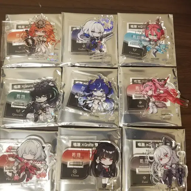 명조 애니메이트 그라떼 콜라보 SD아크릴스탠드 젠니 치사 구원 루파 유노