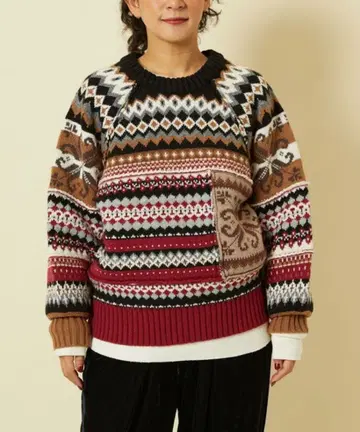 FREAK S STORE 프리다 멀티 패턴 노르딕 니트