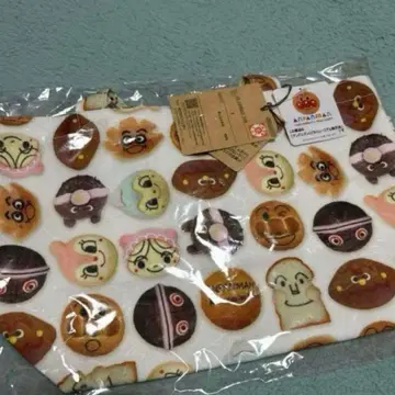 [잼 아저씨의 빵 공장]의 빵이 프린트된 빵 패턴 토트백