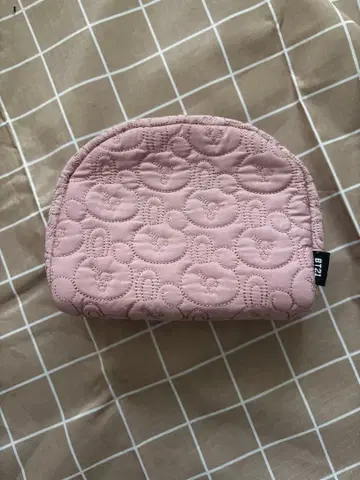 BTS bt21 공식 퀼팅 핑크 파우치 정국 COOKY