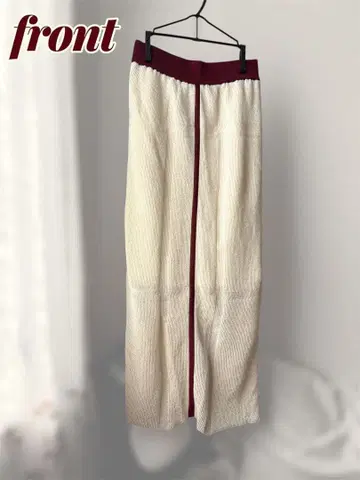 tnica Washi Knit Line Skirt - White