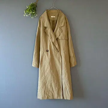 그레일 (F) 톤 다운 그린 경량 루즈핏 성숙 캐주얼 롱 코트