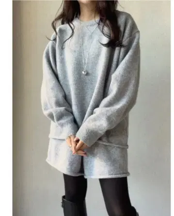 시소러스 니트 셋업 그레이 38