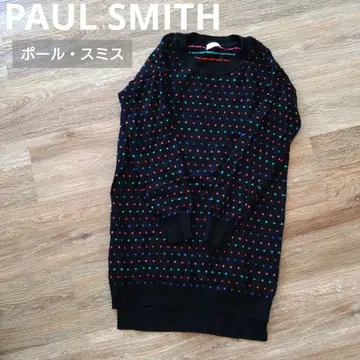 폴 스미스 도트 무늬 긴팔 니트 원피스