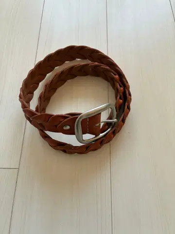 브라운 가죽 웨빙 벨트 플랫 헤드 (구 rjb 각인)