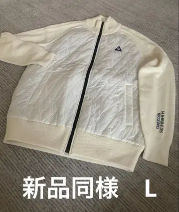 새상품급 르꼬끄 남성용 골프 퀼팅 집업 스웨터 L