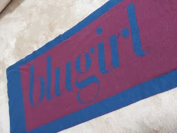 새상품급 blugirl 로고 머플러 버건디/네이비