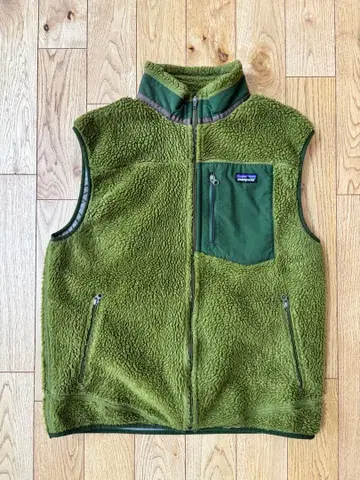 patagonia 레트로 X 플리스 베스트 남성용 올리브 그린