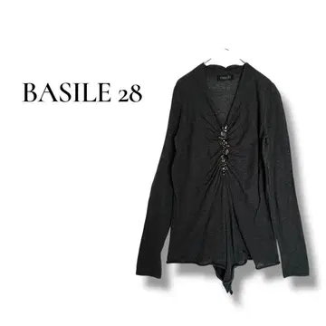 [ 바실레 벤토토 ] M BASILE 28 비즈 장식 긴팔 블랙